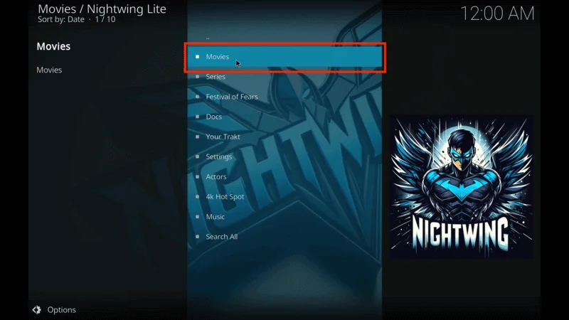 Nightwing Addon TV